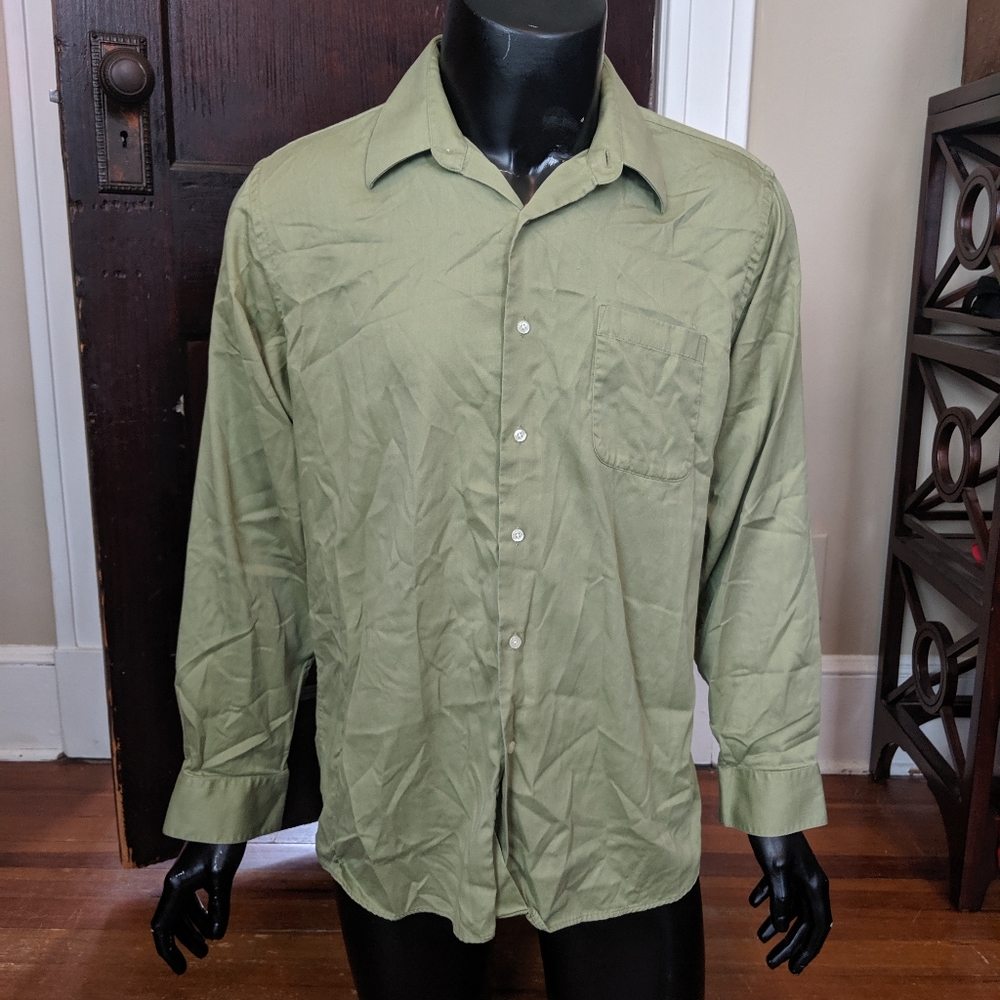 Valerio Garati green sateen shirt
